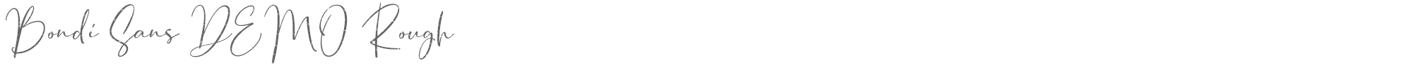 Bondi Sans Rough BondiSans DEMO Rough TTF.ttf font preview